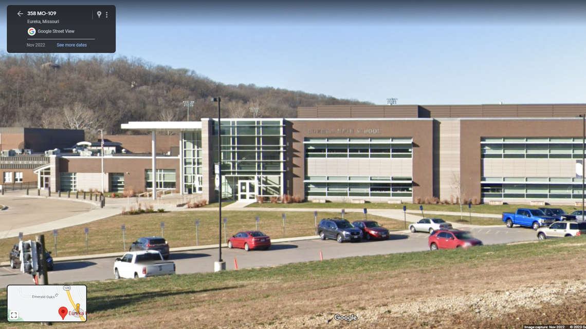 A video of toilet stalls labeled “white” and “colored” prompted high school officials in Eureka to investigate, the district said.