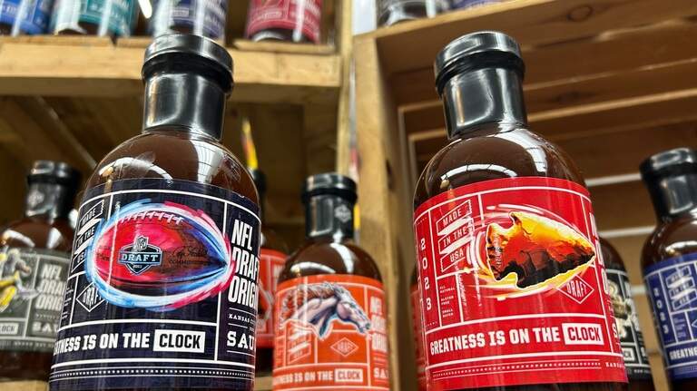 NFL Draft picks will be gifted Kansas City-made barbecue sauce with their new team’s logo