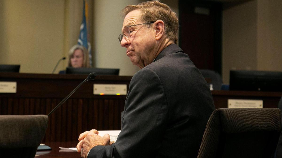 Johnson County Sheriff, Calvin Hayden testified before the Johnson County commissioners Thursday, September 15, 2022.