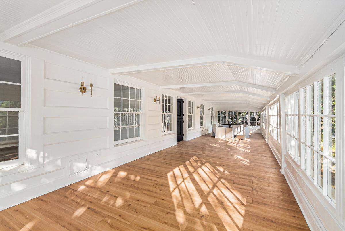 The second floor sun room at the newly renovated home known as the Rockhill “clubhouse,” at 610 E. Emanuel Cleaver II Blvd.