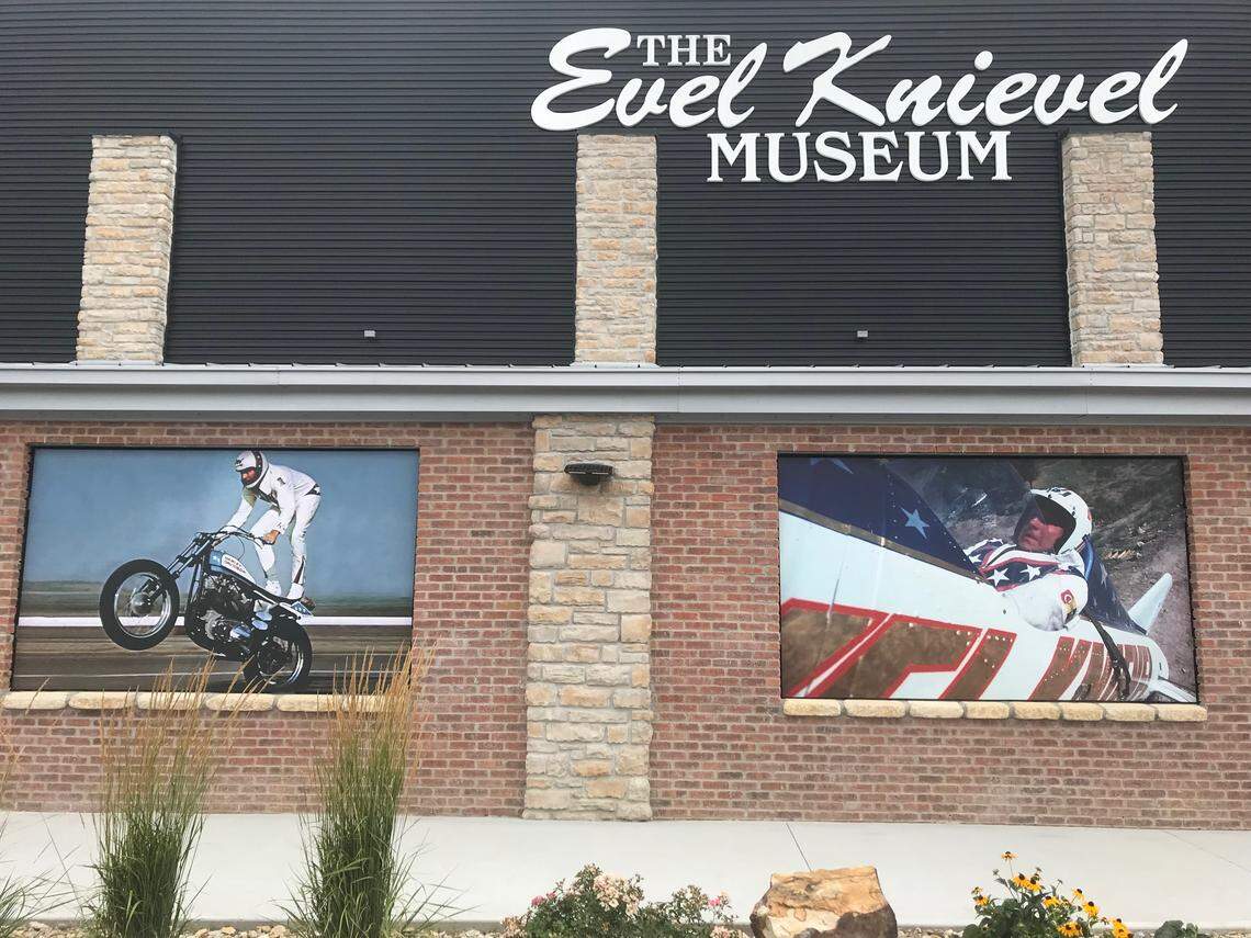 The front of The Evel Knievel Museum in Topeka.