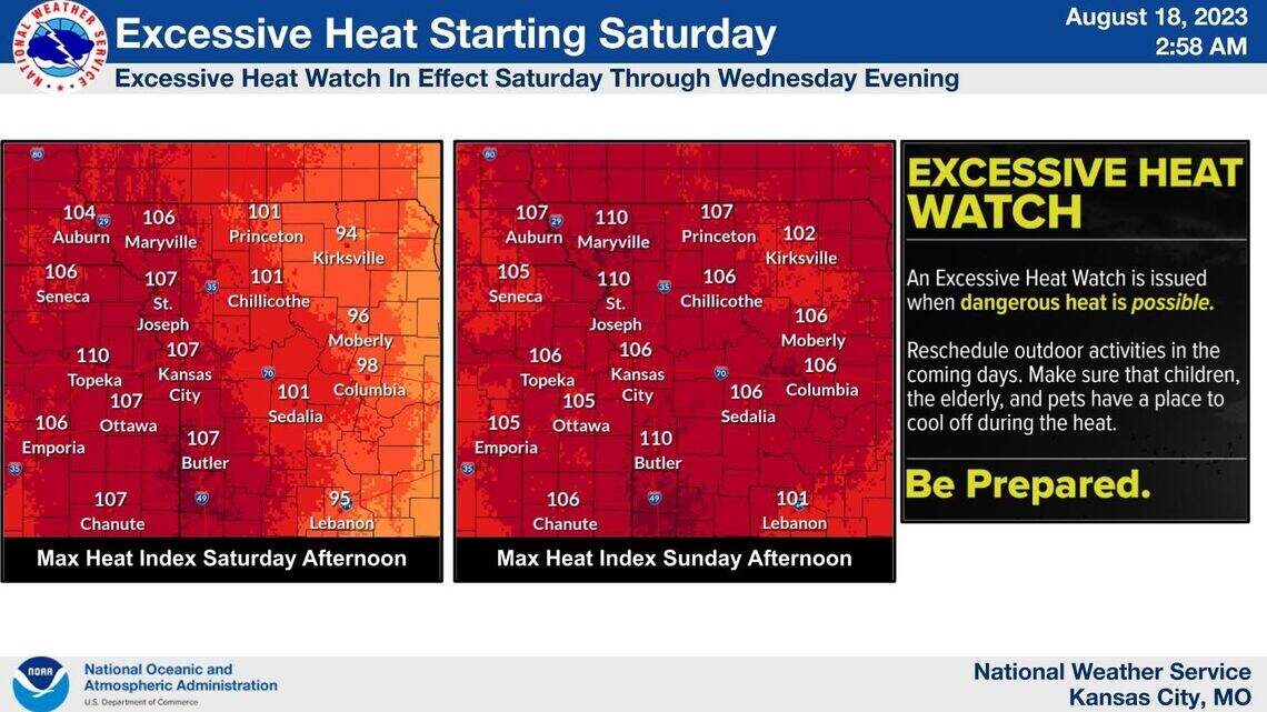 Dangerously hot conditions expected this weekend in KC | Kansas City Star
