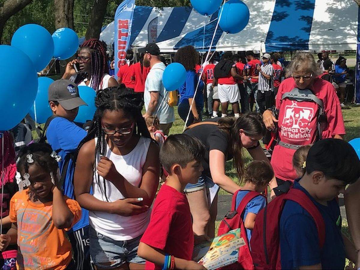 The Kansas City Public Schools’ back-to-school fair offered families food and games, in addition to information.