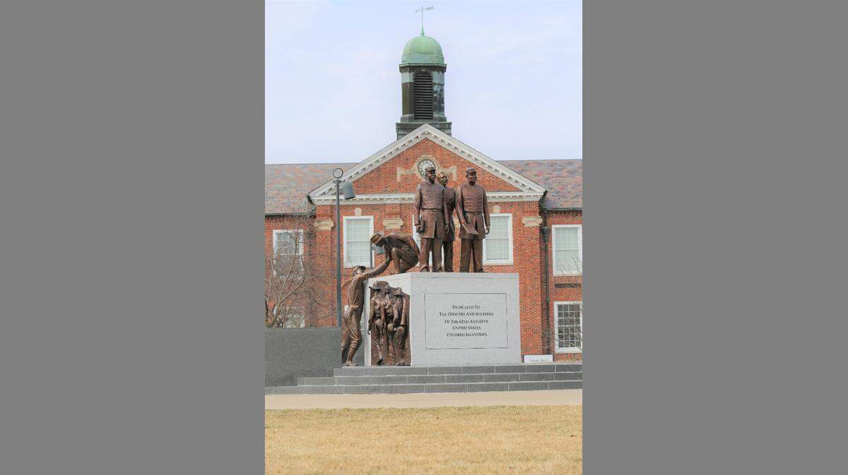 Lincoln University, where this Soldier’s Memorial stands, will be the first historically Black college and university in the nation to have a police training academy. The school, in Jefferson City, hopes to increase the number of Black law enforcement recruits in the state.