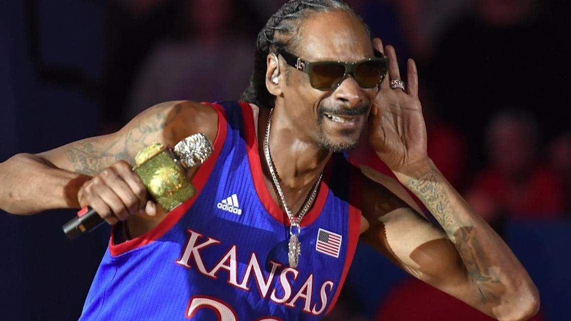 Rapper Snoop Dog performs at Late Night in the Phog at Allen Fieldhouse on Oct. 4..