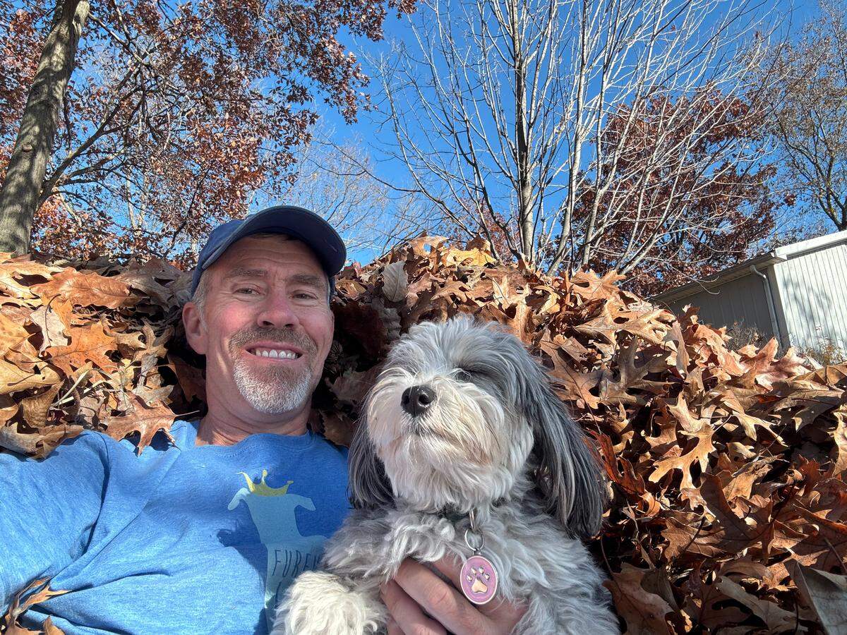 Mike Hirons with Gracie.