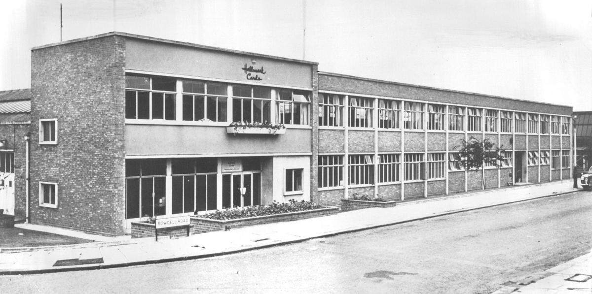 In this 1960 photo, Hallmark Cards expands globally with the opening of its modern new plant in Northolt, Middlesex. The company anticipates “Commonwealth Day” could become a major occasion for card exchanges across Queen Elizabeth’s realm.