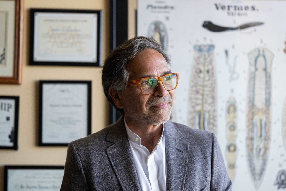 Alejandro Sánchez Alvarado, president and chief scientific officer of the Stowers Institute for Medical Research, on August 26, 2024. Sánchez Alvarado has been with the institute for 13 years and said its scientists tackle longstanding challenges in the scientific and biological field.
