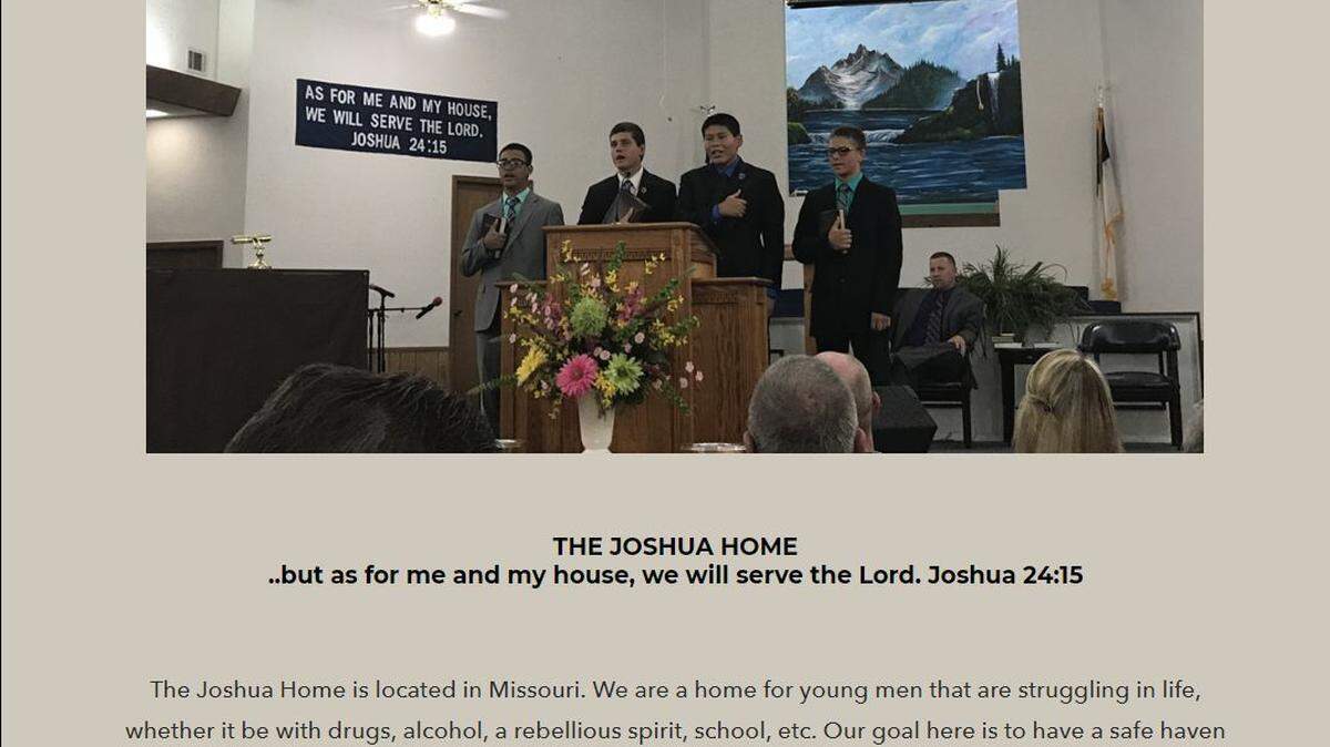 The Joshua Home in Pineville, Mo., claims to be a haven of Christian study, prayer and love for troubled boys.