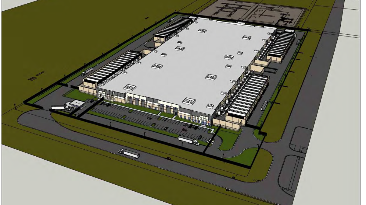 Rendering of a proposed data center in Edgerton at 31800 W. 196th Street.