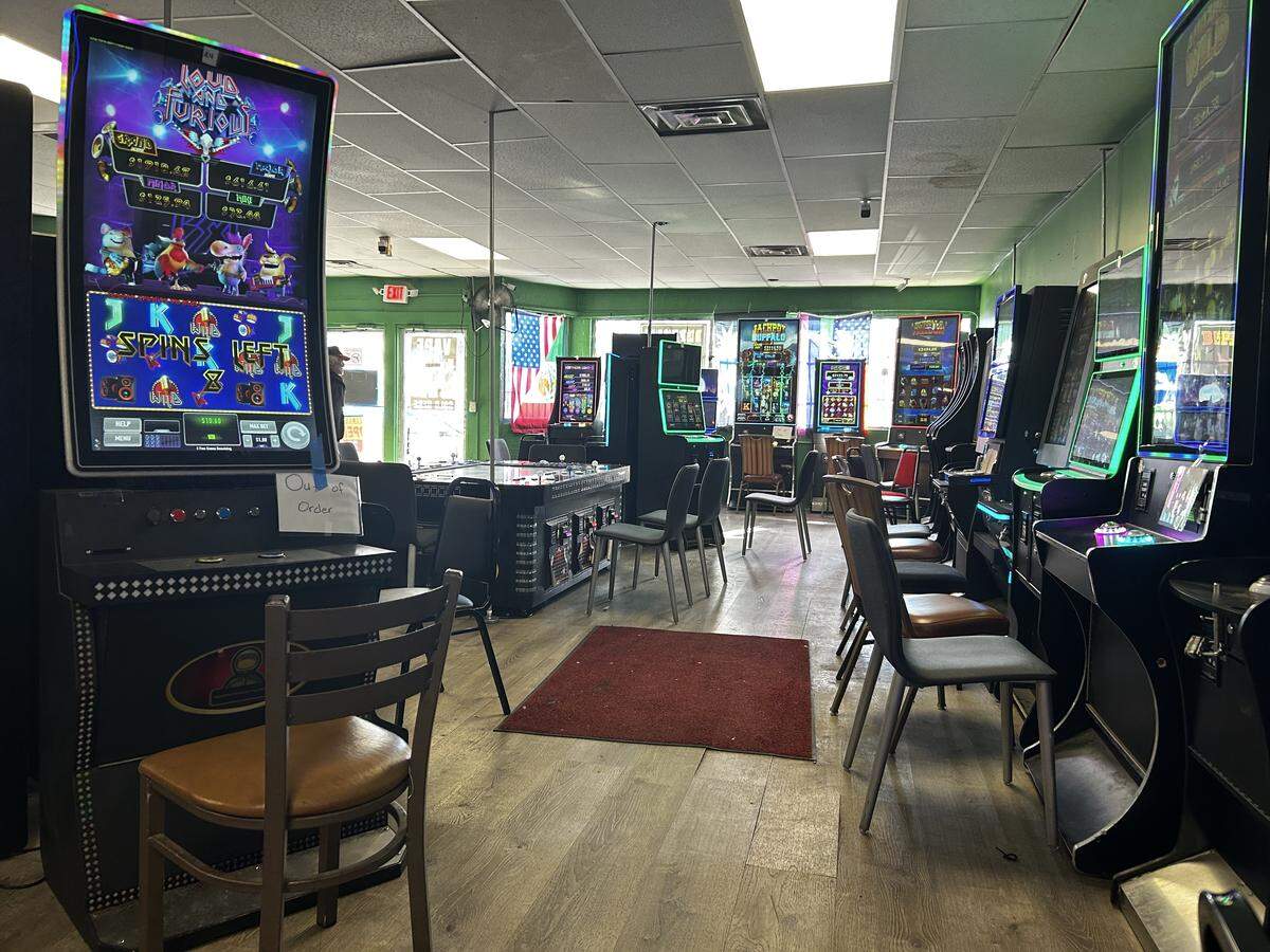 There are approximately 30 slot machines inside Puff Haven, 3706 Independence Ave.