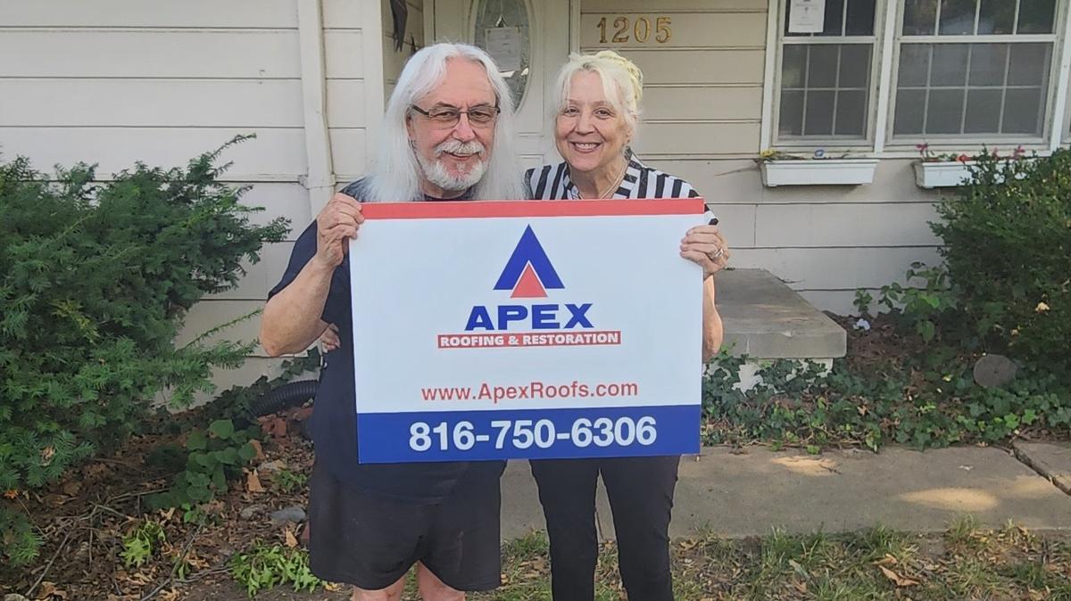A Kansas City couple undergoing chemotherapy was ‘blown out the waters,’ when their roof was replaced at no cost by roofing company Apex Roofing and Restoration after their homeowners insurance was canceled.