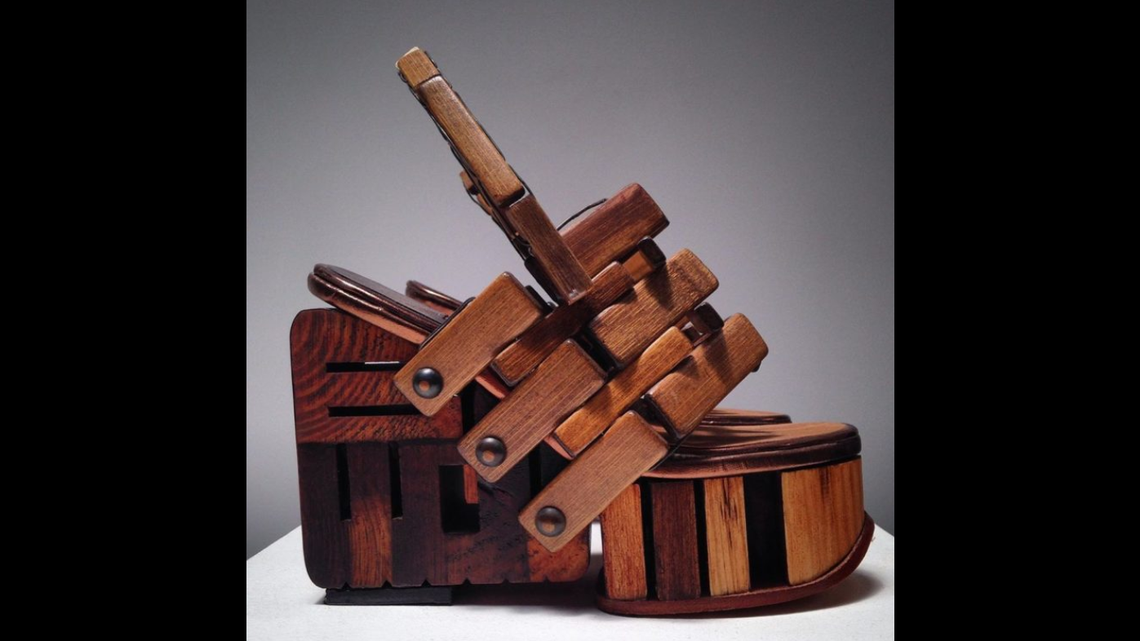 “Welcome Knives,” an art work by Chris Francis, was stolen from the South Bend Museum of Art in Indiana, officials say.