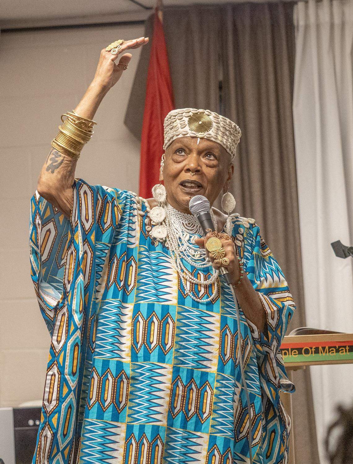 Charlotte O'Neal spoke at the National Black United Front on Sunday, November 2, 2025.