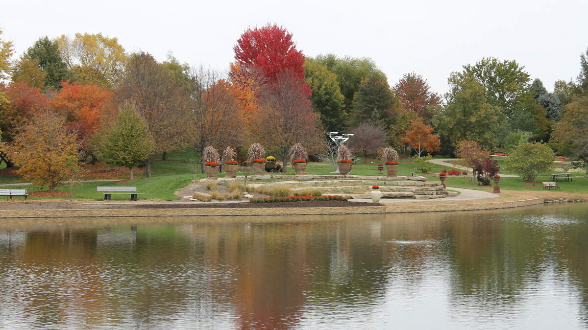 Autumn is a great time to visit the Overland Park Arboretum to see the changing colors.