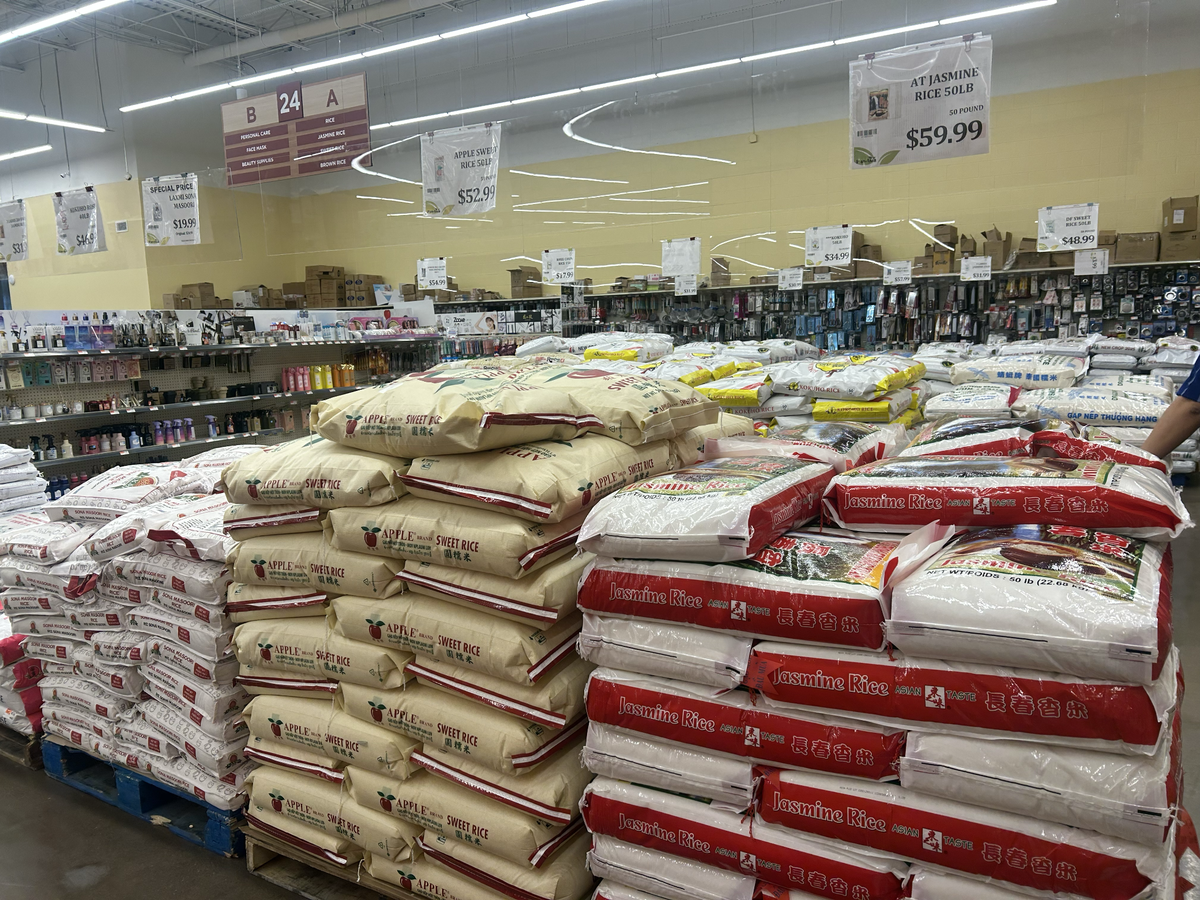 Pan-Asia Supermarket sells staple Asian cooking ingredients, from soy sauce to bulk bags of rice.