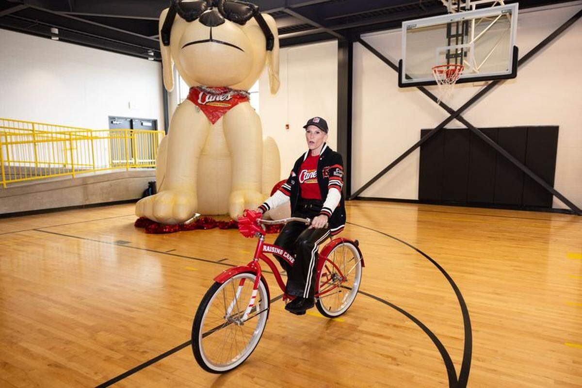 Reid tried out one of the bikes.