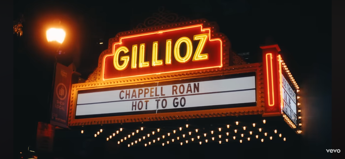 Chappell Roan’s name in lights has graced the Gillioz Theatre in Springfield.