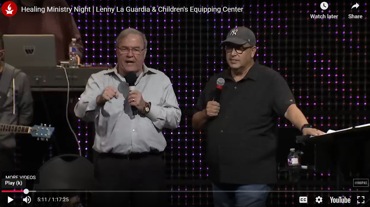 International House of Prayer-Kansas City founder Mike Bickle, left, and former IHOPKC leader Lenny La Guardia.