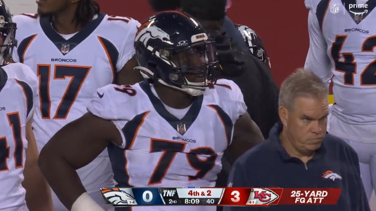 This was a random shot during the fake field goal.