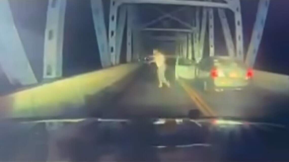 Video: Missouri man leaps 50 feet off Table Rock Lake bridge to escape police