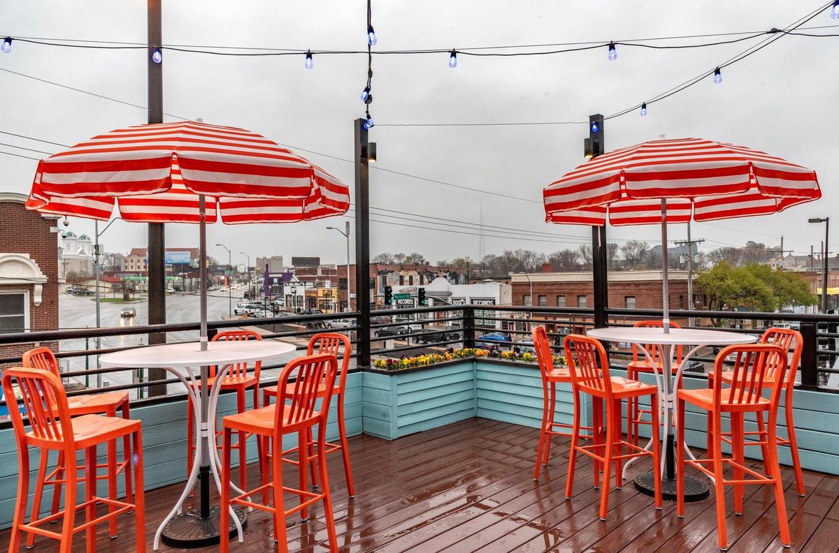 Patrons of the Fountain Haus, 401 Westport Road, will have an elevated view of Westport from the upper level Pool Deck.