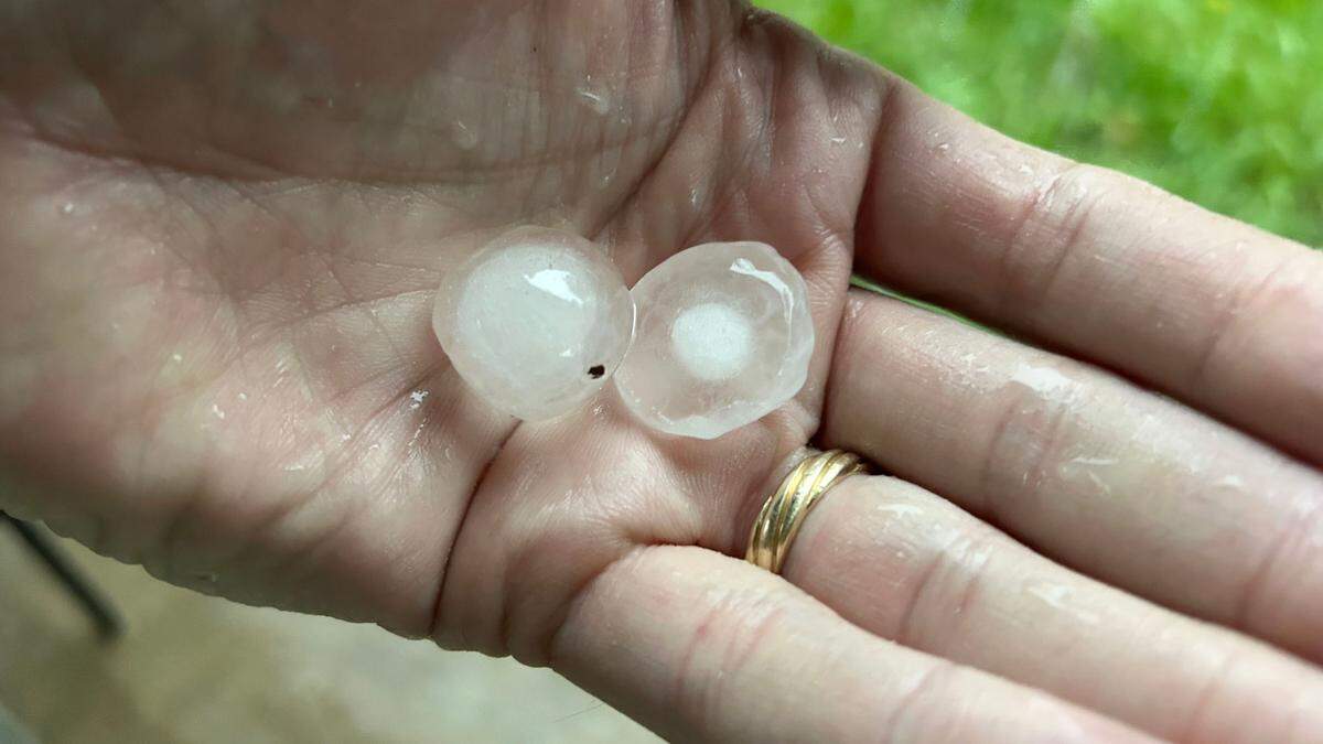 Quarter size hail fell in parts of Overland Park on Monday, May 19, 2025.