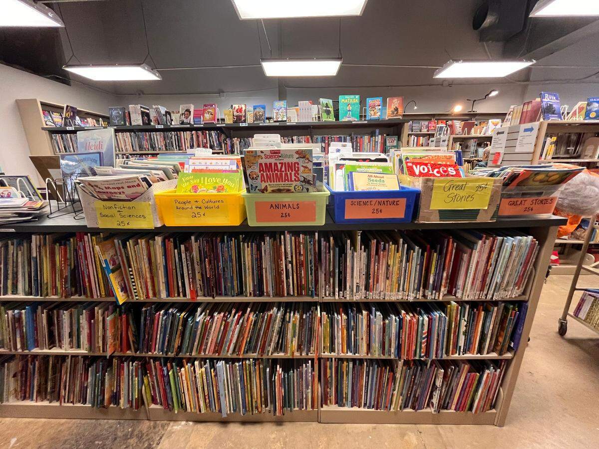 There’s a lot to choose from at the book sales of the Friends of Johnson County Library.