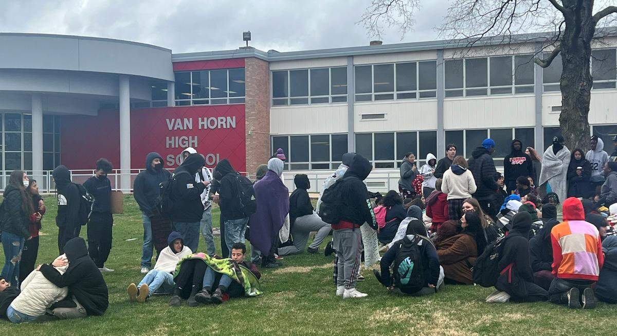 Black Student Union members and other students walked out of class and held a sit-in on Friday to protest what they deem racial discrimination at the Independence school.