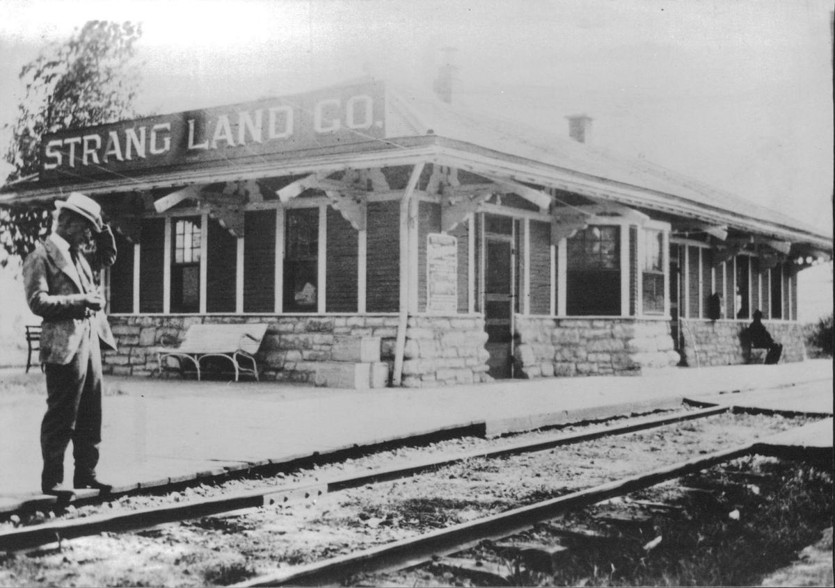 The Strang Line was an interurban light rail line that carried people from Kansas City, Missouri, to Johnson County, Kansas, where the Strang Land Company was selling lots to those wanting to get away from the crush of the city.