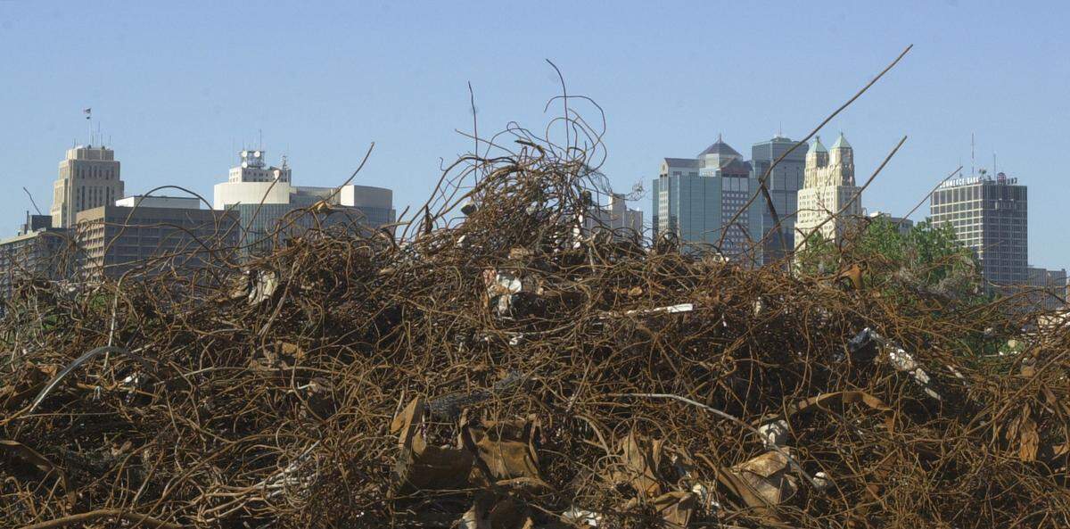 In 2001, reinforcing bars and other building materials were still piled south of Berkley Riverfront Park more than a decade after being dumped there.