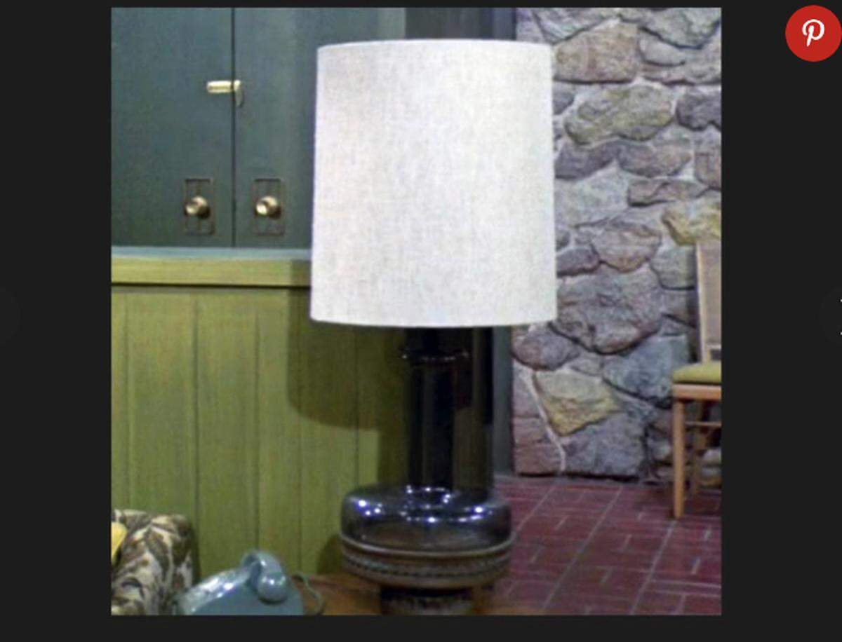 Lamp from the Brady living room. HGTV
