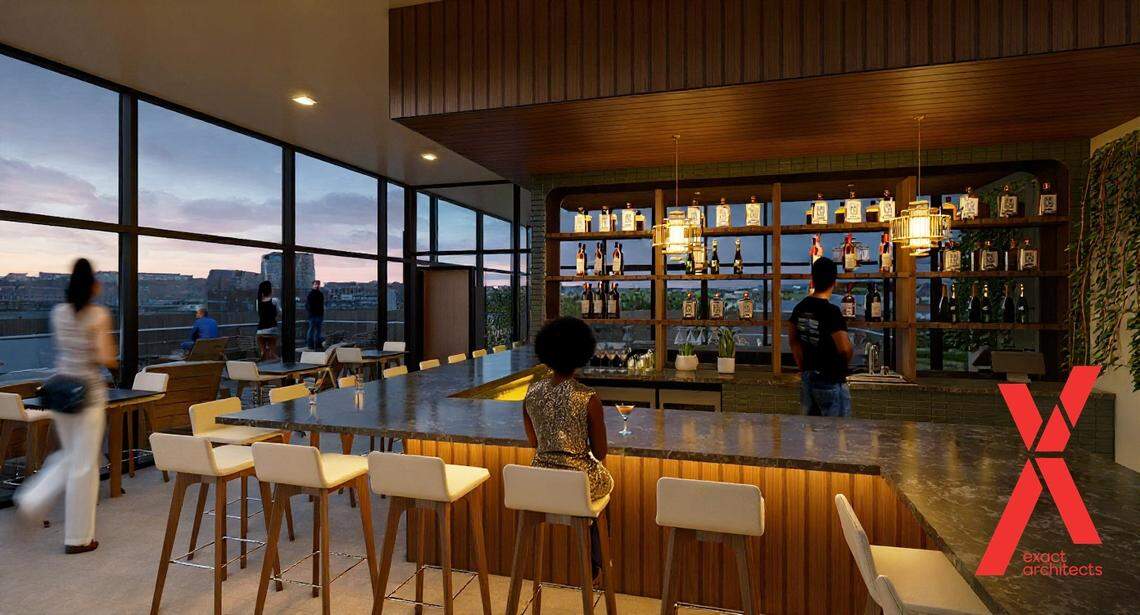 A rendering of proposed plans for the future ABC building rehab on Main Street in Kansas City.