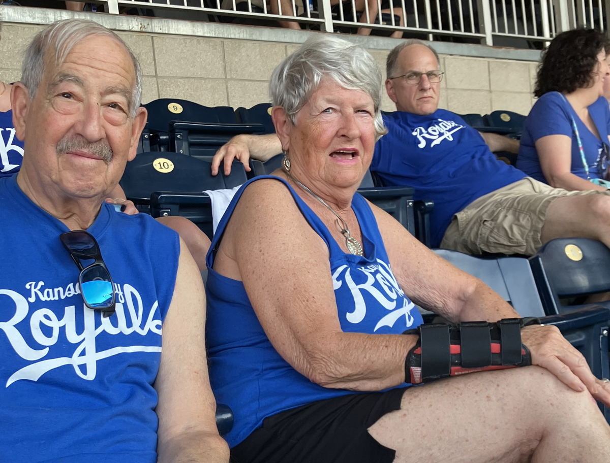Steve and Pam Abramson watched the Wednesday, June 25, 2025 Royals-Rays game at Kauffman Stadium in Kansas City.