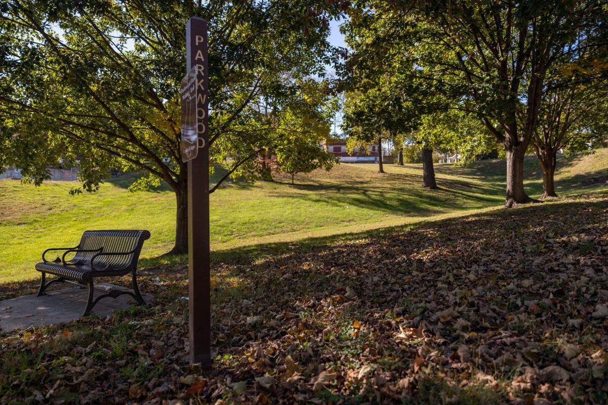 Parkwood Park in Kansas City, Kansas, where a woman says Roger Golubski picked her up before raping her in 1990.