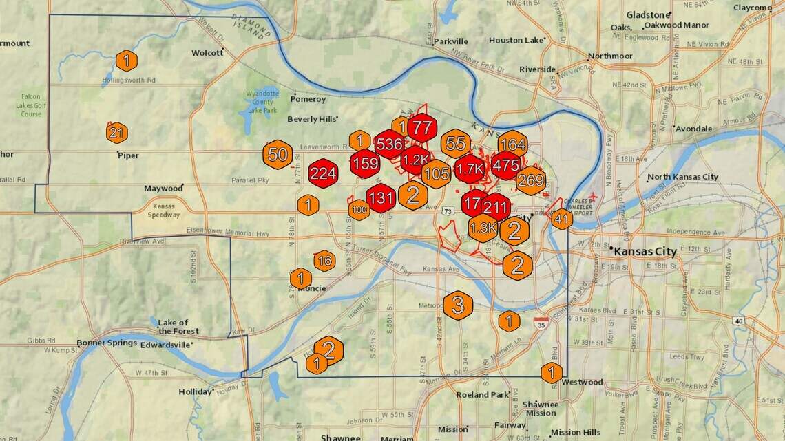 Storm outages persist as nearly 7,000 BPU customers lack power in KCK