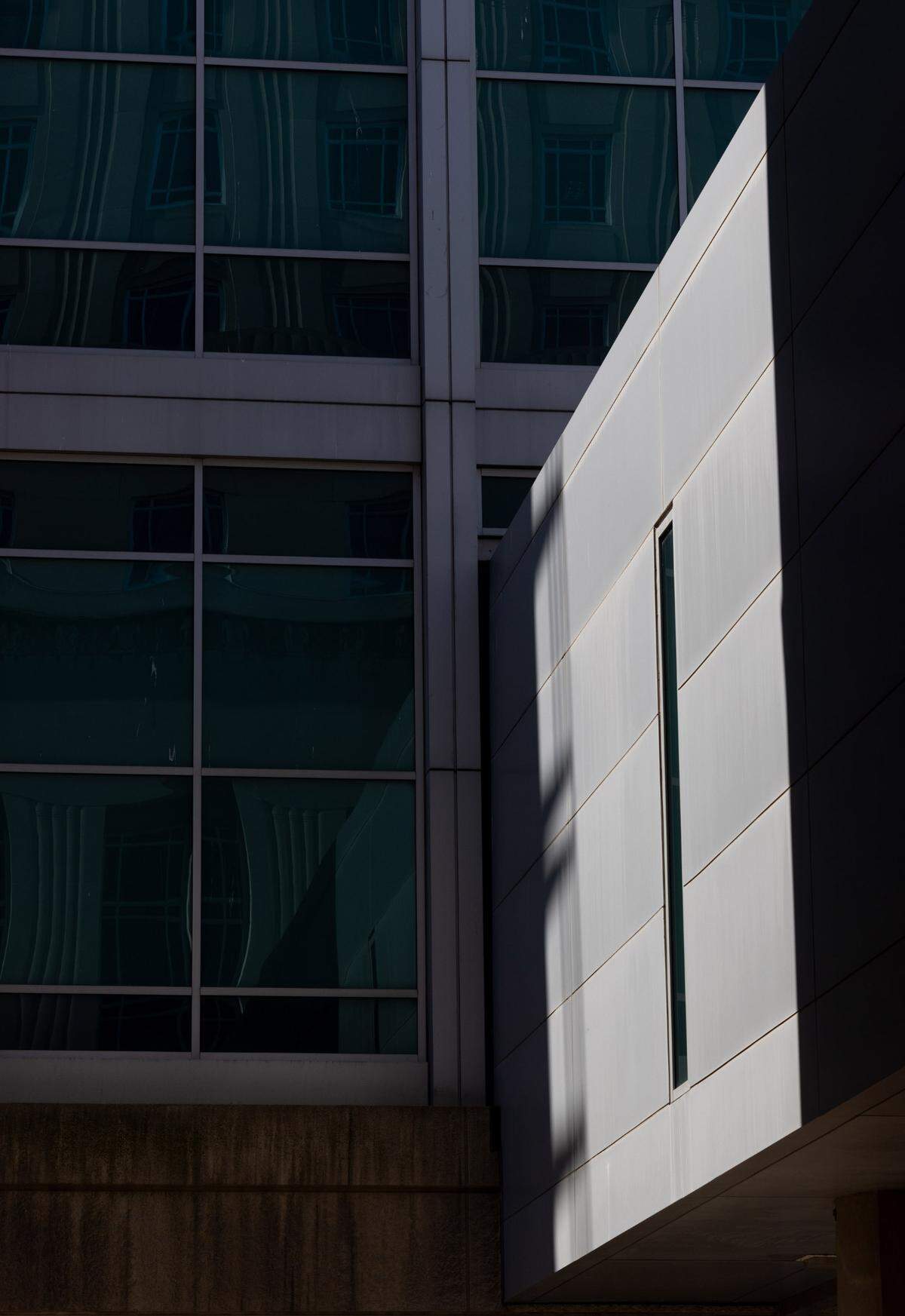The maximum-security St. Louis City Justice Center, where people inside have limited access to natural light.