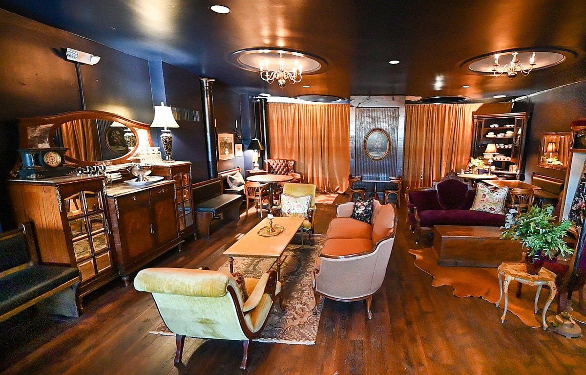 The upstairs space at Tailleur will serve as a tea room.