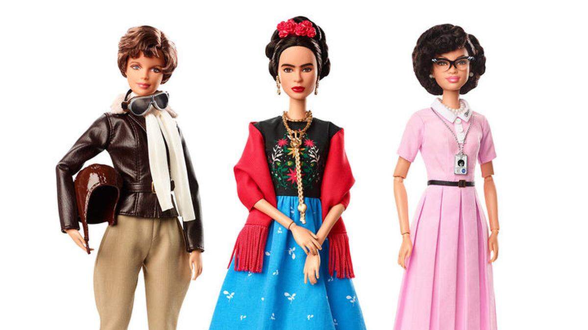 Amelia Earhart, Frida Kahlo and Katherine Johnson are Barbie dolls now.