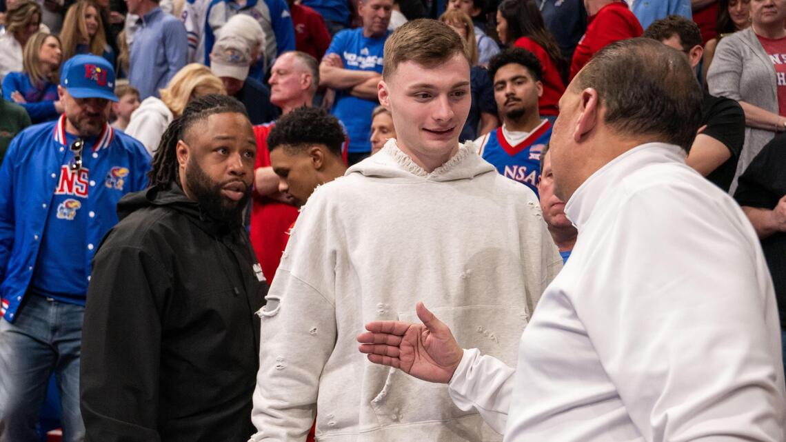 KU’s Christian Braun offers his own injury report at Denver Nuggets Media Day