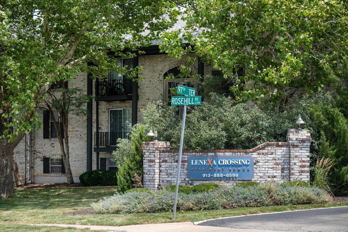 The Lenexa Crossing Apartment Homes on Friday, July 11, 2025, in the 12400 block of W. 97th Terrace, where Jose Enrique Cartagena Chacon, was fatally shot by Lenexa police on June 22, 2025. 