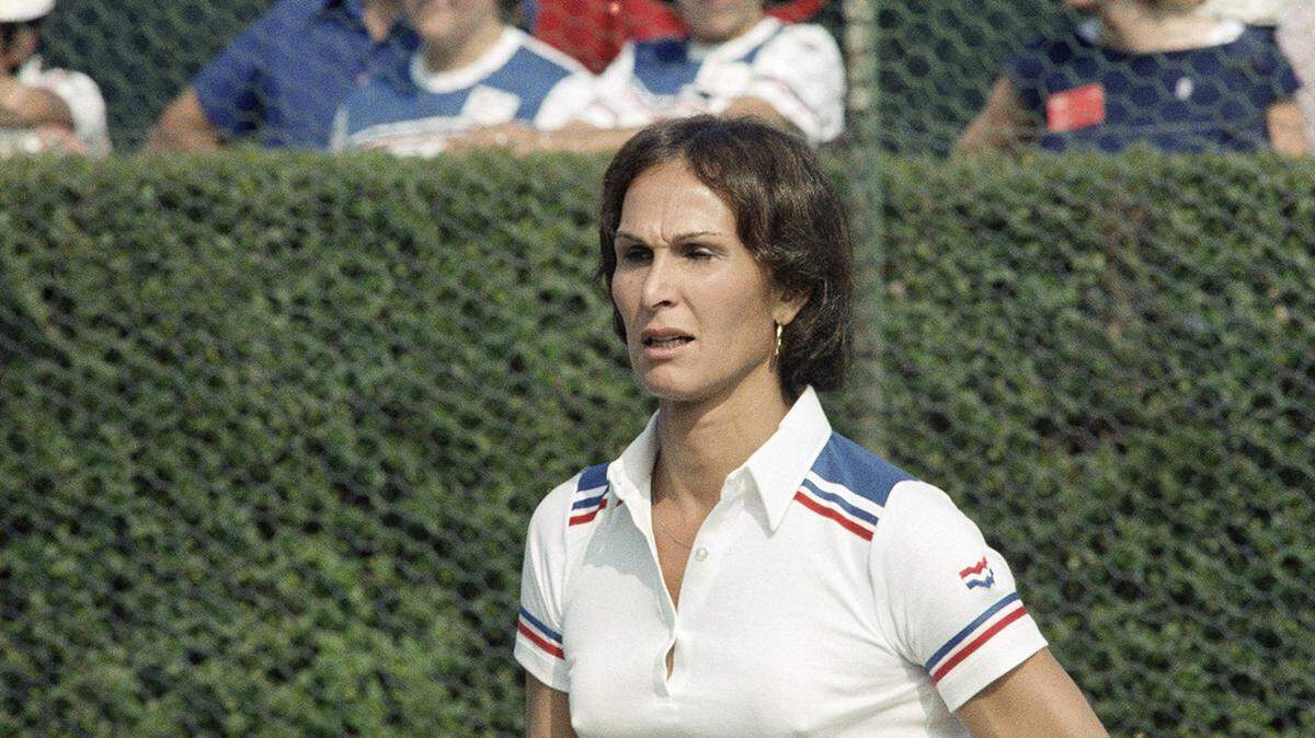 Renee Richards won a landmark case to play in the U.S. Open as a woman, but opposed trans athletes competing in the Olympics.