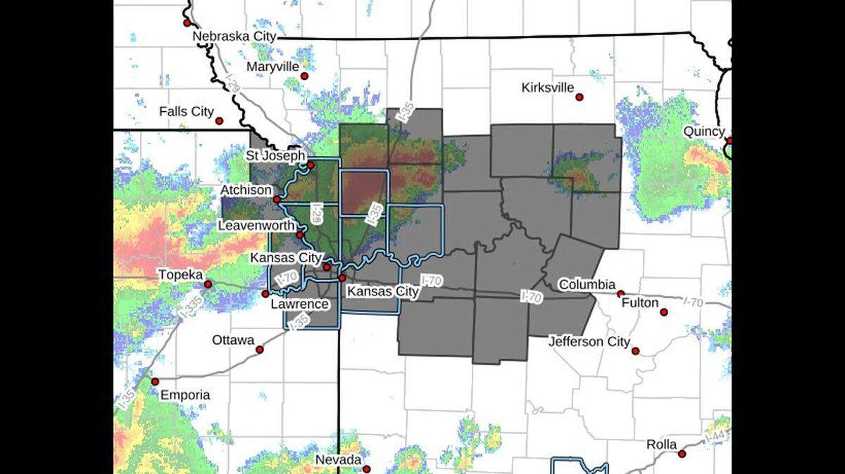 The National Weather Service has issued a severe thunderstorm watch for the Kansas City area as storms roll through the area. Some of the storms may pack a punch with gusty winds and heavy rains.
