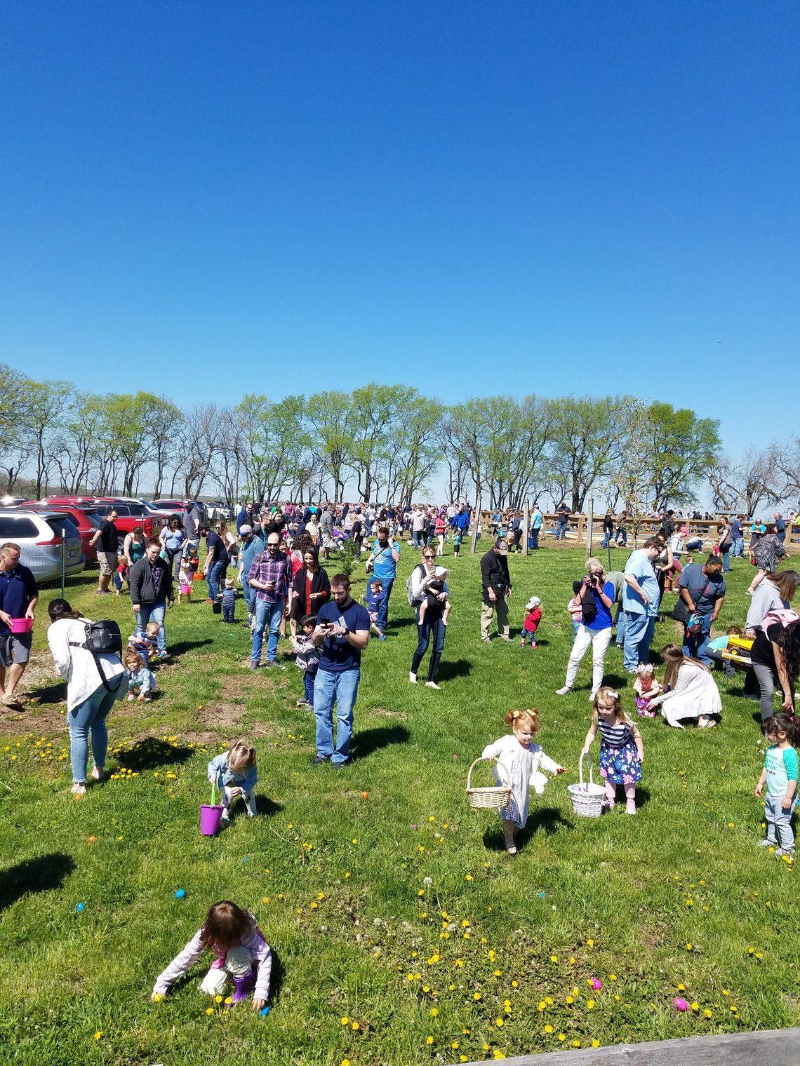 The Louisburg Cider Mill’s Easter egg hunt drew more than 500 people last year.