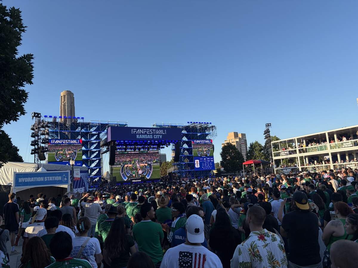 Thousands packed the FIFA Fan Festival in Kansas City Sunday, July 5 to watch Mexico take on England in the round of 16.
