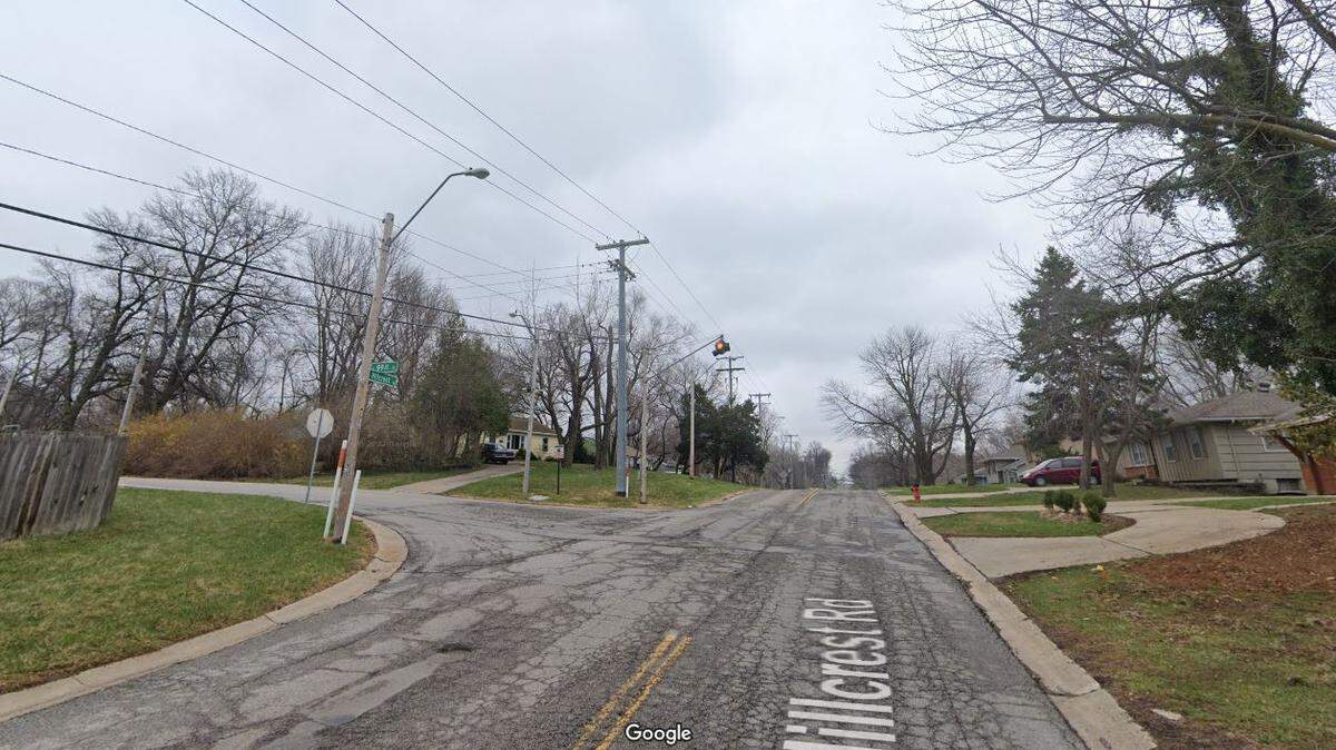 A 35-year-old man is dead after a fire engulfed a home early Wednesday in the Fairlane neighborhood’s 9900 block of Hillcrest Road, according to Battalion Chief Michael Hopkins of the Kansas City Fire Department. This Google Maps Street View image is from March 2022.