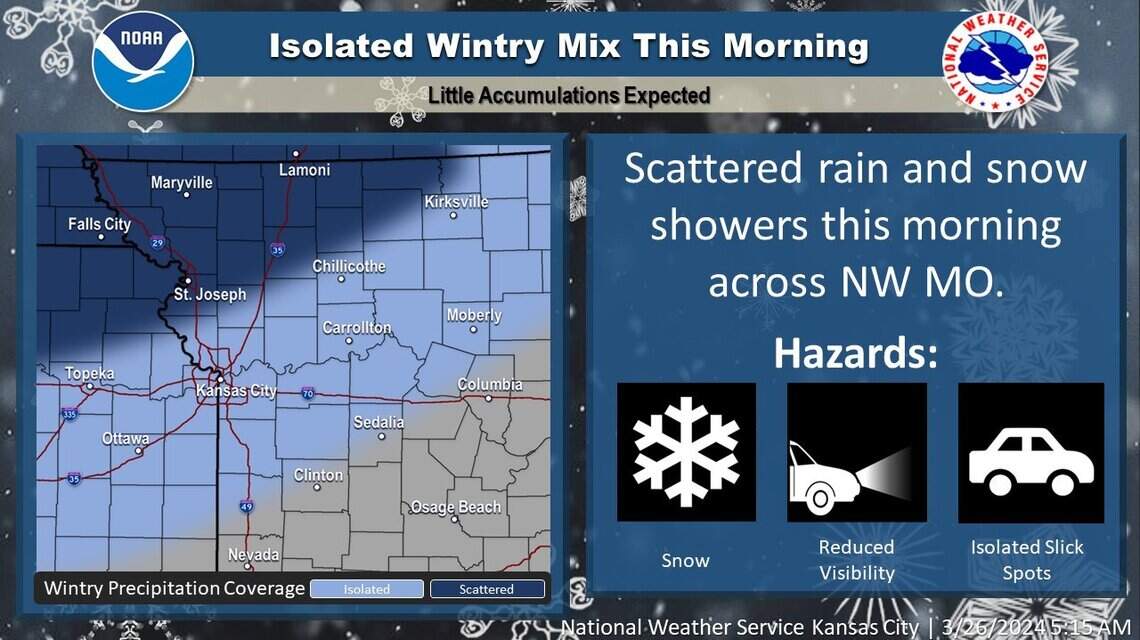 Wintry mix of rain and snow falls in Kansas City area | Kansas City Star