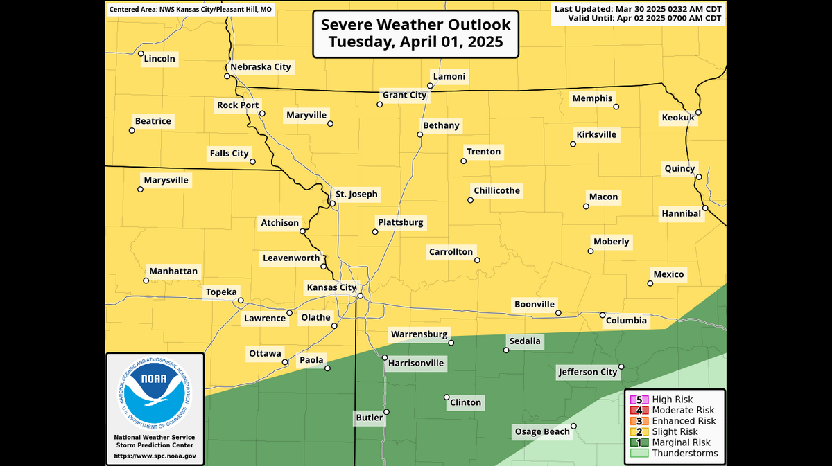 Strong to severe storms possible this week in Kansas City | Kansas City ...