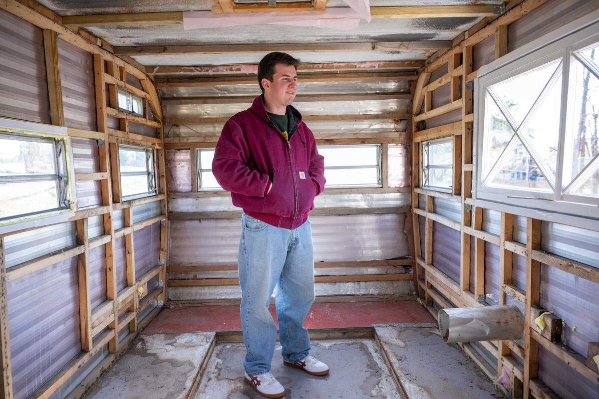 Seth McGrew plans to launch his mobile coffee shop in April. “I think there’s beauty in service and helping people,” the 24-year-old said.