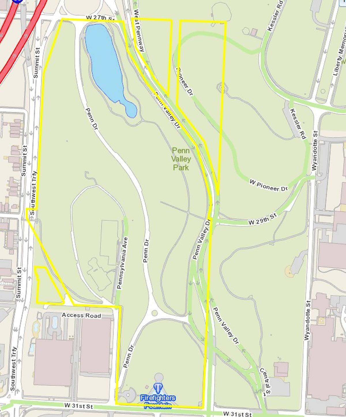 Invasive trees along the creek in the western part of Penn Valley Park are being removed in a three-phase project to improve the area and make room for newly planted native trees.